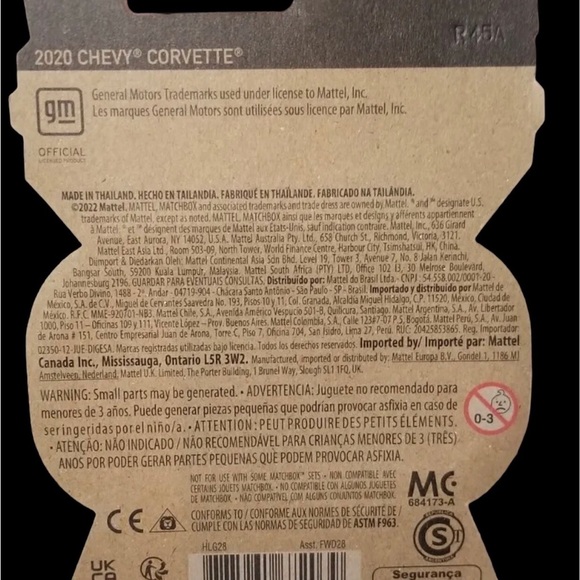 Matchbox Moving Parts 2020 Chevy Corvette - Picture 2 of 2